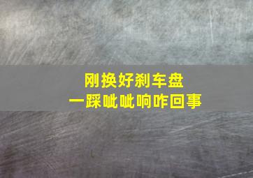 刚换好刹车盘 一踩呲呲响咋回事